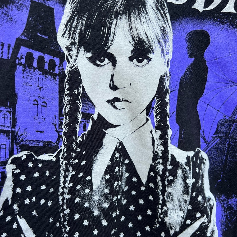 Wednesday Adams Family Solitude Suits Me T Shirt Sz XL - Picture 6 of 8